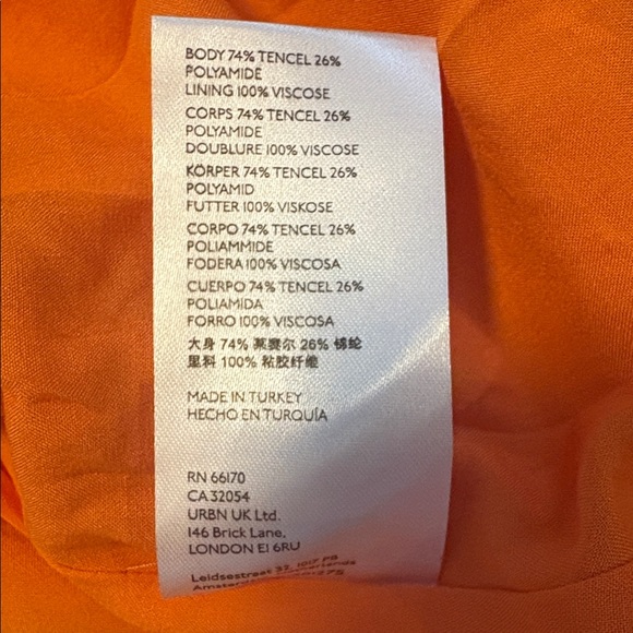 Maeve Anthropologie Orange and Pink Floral Flounced Hem Halter Maxi Size Large - Picture 5 of 7